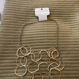 Costume necklace gold plated 3 tier Link 10 in new